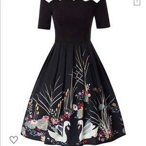 NWT - Floral Dress (Navy) - Size Large